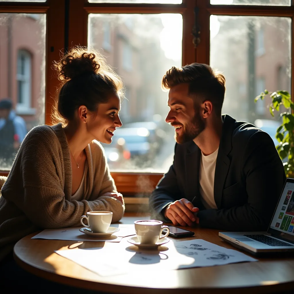 Mobile app interface showcase